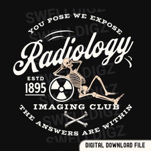 Radiologie PNG Xray Tech PNG SVG-bestand Rad Tech digitale download voor T-shirts Xray Grad Clip Art-bestand X-Ray Tech student clipart voor shirt