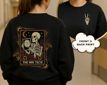 MRI Halloween Sweatshirt MRI Tech Halloween Sweater MRI Tech Gift Halloween Radiology Creneck Mri Technologist Graduation Gift Rad TEch Week