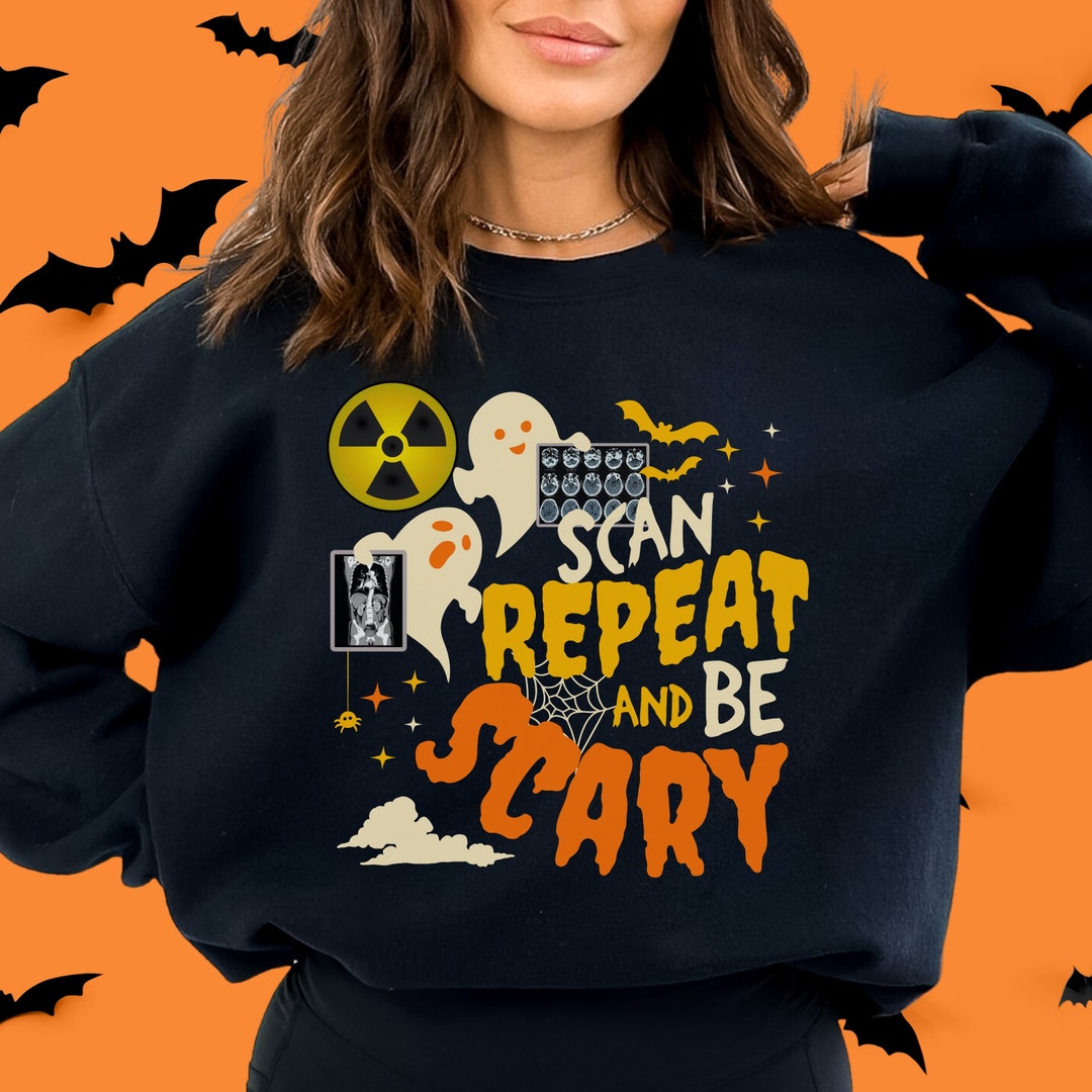 Halloween CT Tech Sweatshirt CT Technologist Halloween Crewneck Spooky