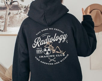 Giacca da radiologia Giacca da tecnico radiologo Felpa con cappuccio con cerniera per tecnico radiologo Regalo per la settimana della tecnologia radiologica Felpa da radiologia Maglione da tecnico IR Laurea in radiologia