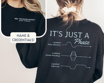 Sudadera de resonancia magnética personalizada Suéter técnico de resonancia magnética personalizado Regalos técnicos de resonancia magnética Sudadera de cuello redondo de resonancia magnética Sudadera de tecnólogo de resonancia magnética Regalos de la semana de la tecnología de radiología