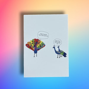 Funny Coming Out Card LGBT Cards Gay Pride Encouragement Cards Proud Card Queer Greeting Cards LGBT History image 5