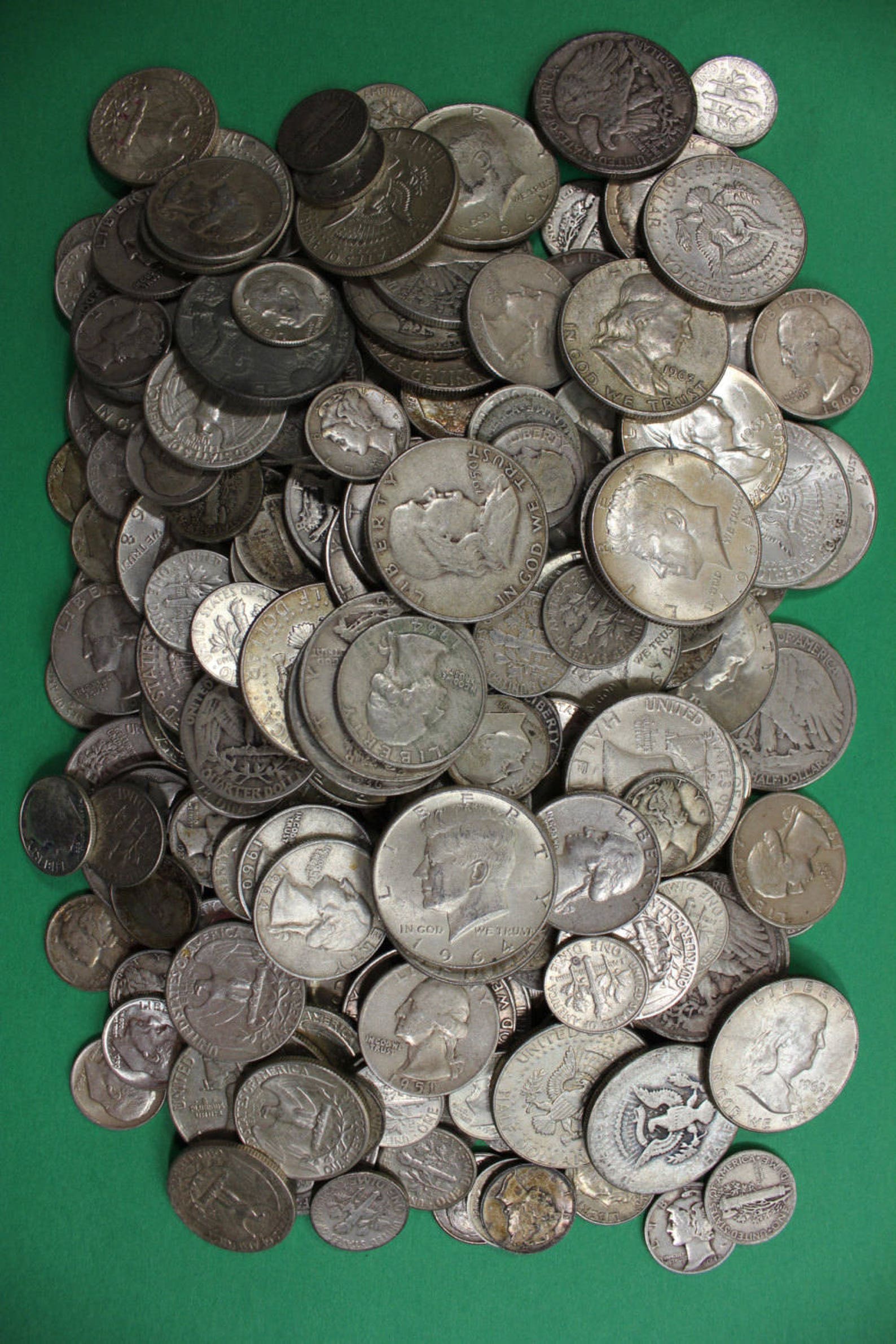 Half Troy Pound Junk Silver U.S. Coins 186.6 grams About 7.50 Etsy
