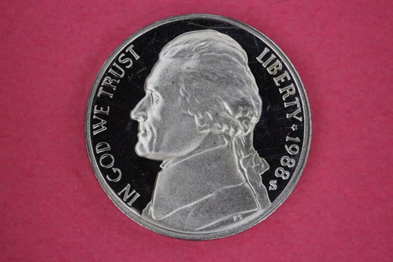 Deep Cameo! 1988-S Proof Jefferson Nickel