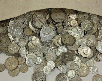 MAKE OFFER Half Troy Pound 90% Silver Roosevelt Dimes US Junk Coins Bullion 