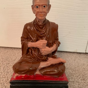 Luang Pho To Thai Monk Statue Figurine from Wat Intharawihan