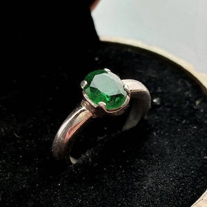 Natural emerald ring for men and women