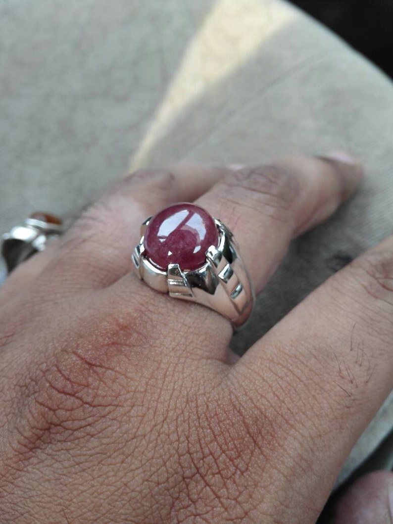 Ruby Ring in Silver - Etsy