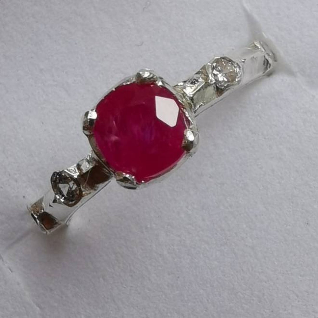 Natural Afghanistan Ruby Yaqoot Ring Silver 925 - Etsy