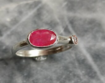 Natural Afghanistan Ruby Ring for Girls Ladies Women Pigeon | Etsy
