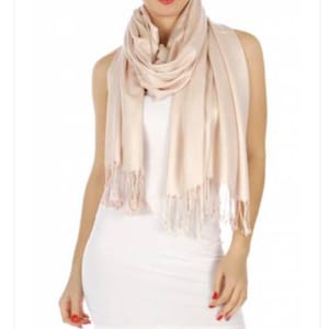 Blush Pashmina Scarf blush Bridesmaid's gifts blush Bridesmaid scarf blush bridal light pink party favors pink wedding shawl image 3