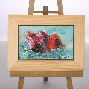 Pomegranates - Original Art - Canvas made with a spatula by hand in acrylic paint Relief.