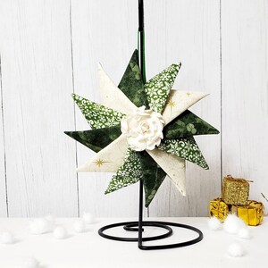 Christmas Themed Pinwheel Quilted Ornament