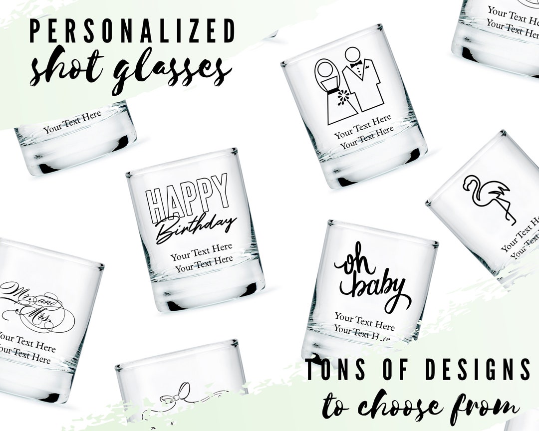 Personalized Shot Glasses Custom Shot Glasses Personalized Glassware