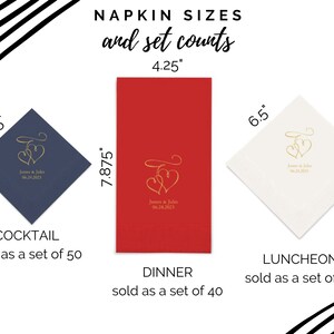 I Do Custom Printed Wedding Napkins 50 Pack Paper Wedding Napkins Personalized Napkins Engagement Party Napkins Wedding Reception image 5