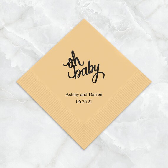 baby napkin printed