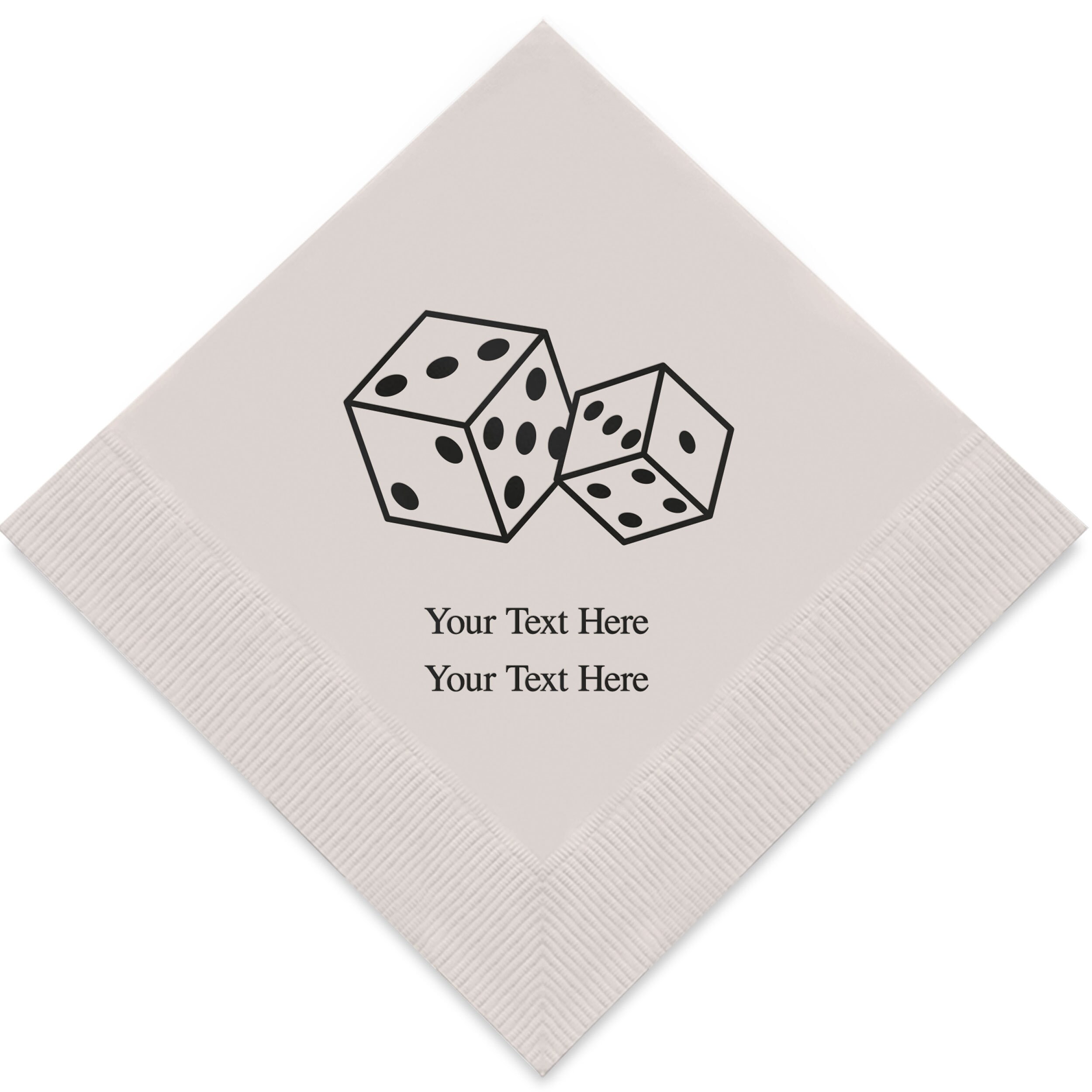 Custom Dice Print Napkins Personalized Napkins Party Etsy