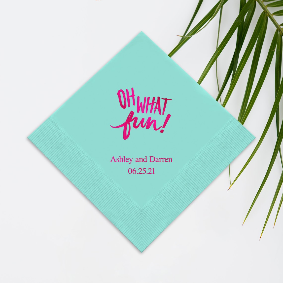 Oh What Fun Napkins Paper Napkin Custom Napkins Etsy