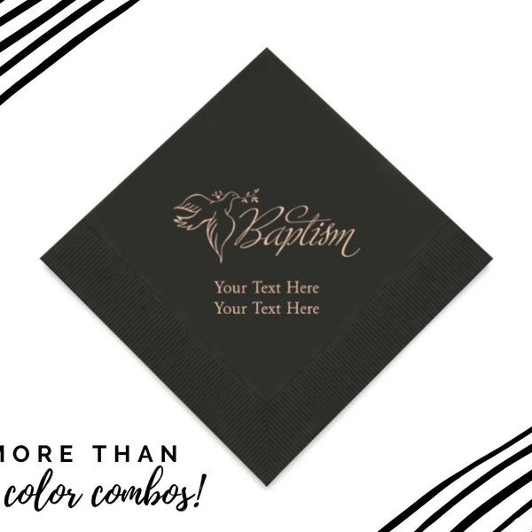 Cocktail Napkins for Baptism Etsy
