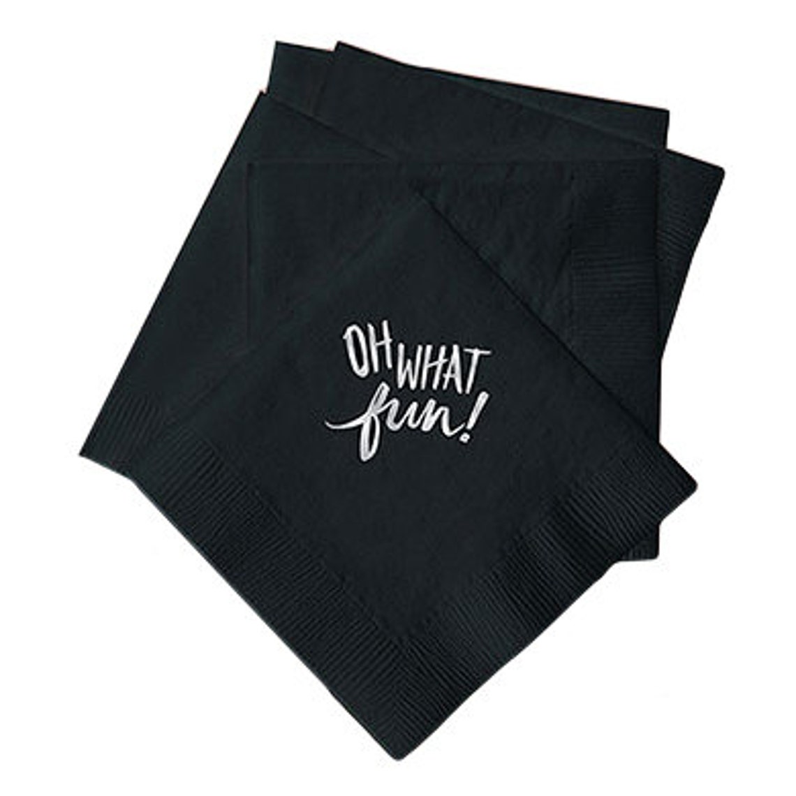 Oh What Fun Napkins Paper Napkin Custom Napkins Etsy