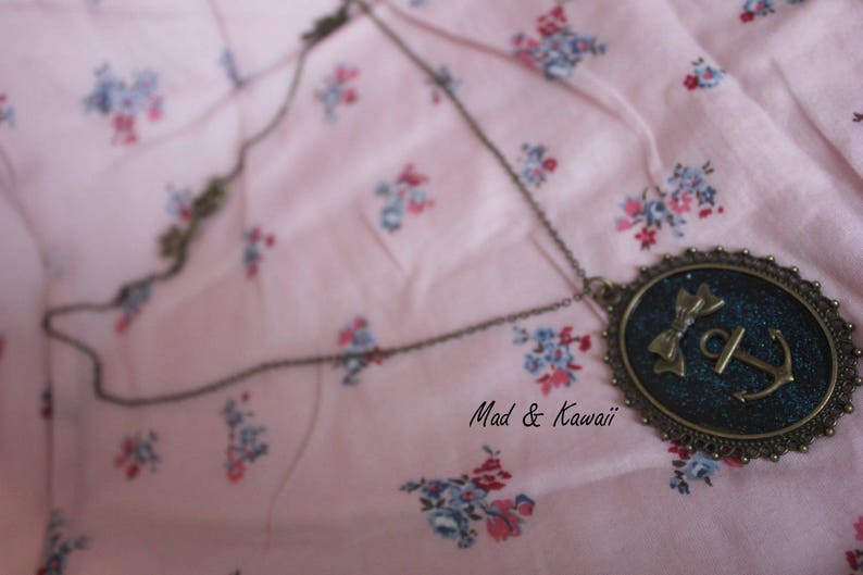 Sailor cameo necklace
