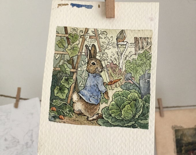Peter Rabbit Painting Etsy