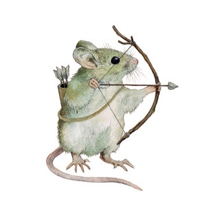 Mouse Archer Print