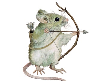 Mouse Archer Print