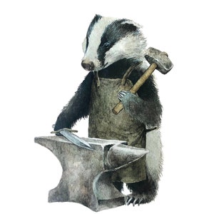 Badger Blacksmith Print