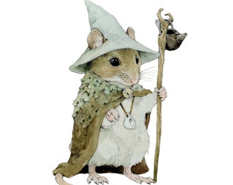 The Mouse Wizard Print