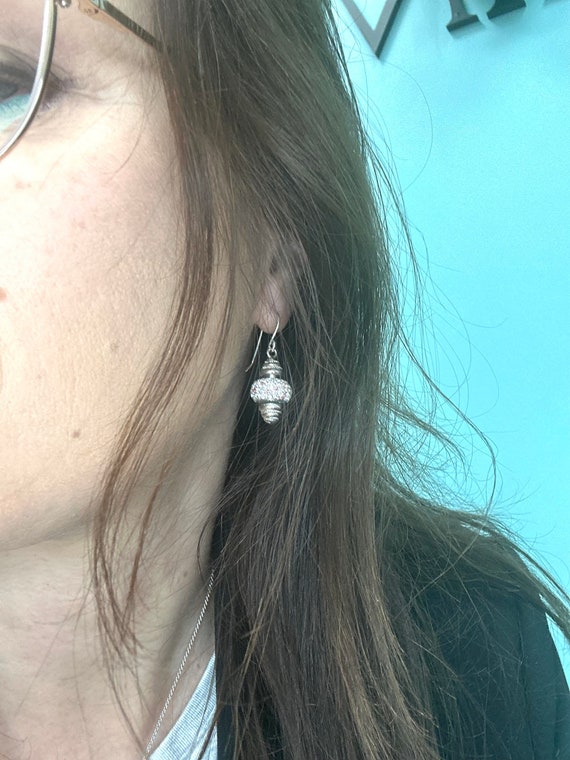 Earrings for Beads elizabeth by WHIMSY Sterling Silver Interchangeable Fits Many Trollbeads Chamilia Pandora More Etsy