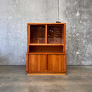 Vintage Danish Cabinet With Tambour Doors (XKDHNN) ***Ask for SHIPPING QUOTE***