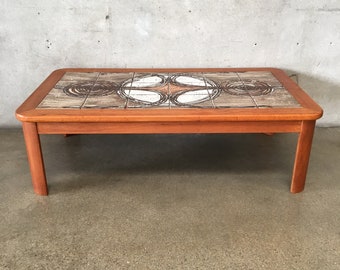 Made In Denmark 1982 Tiled Coffee Table (RVCRLB) )***See Listing Details For Info On Shipping***