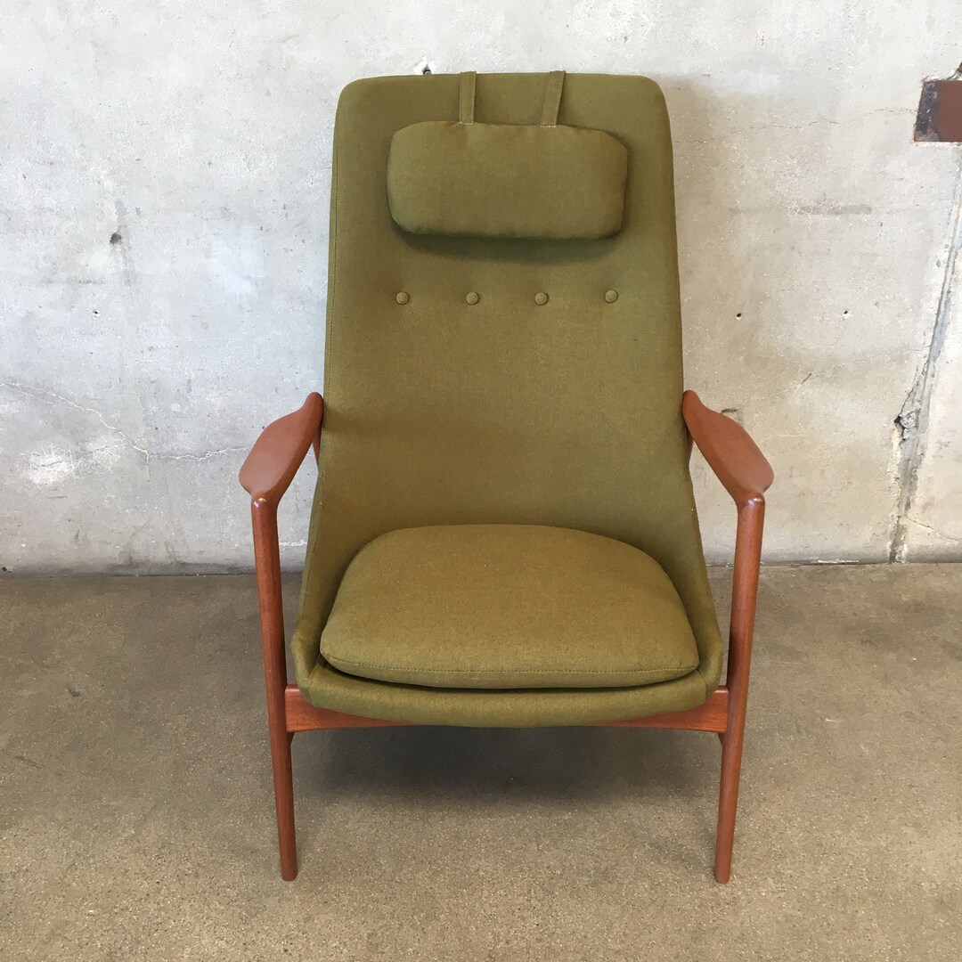 Rastad & Relling Designed High Back Lounge Chair for Peter Wessel of ...