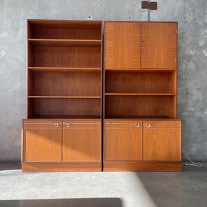 Mid Century Danish Modern Teak Wall Unit (9XA4TX) ***See Listing Details For Info On Shipping***