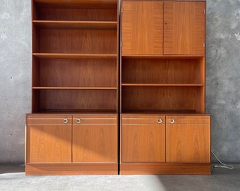 Mid Century Danish Modern Teak Wall Unit (9XA4TX) ***See Listing Details For Info On Shipping***