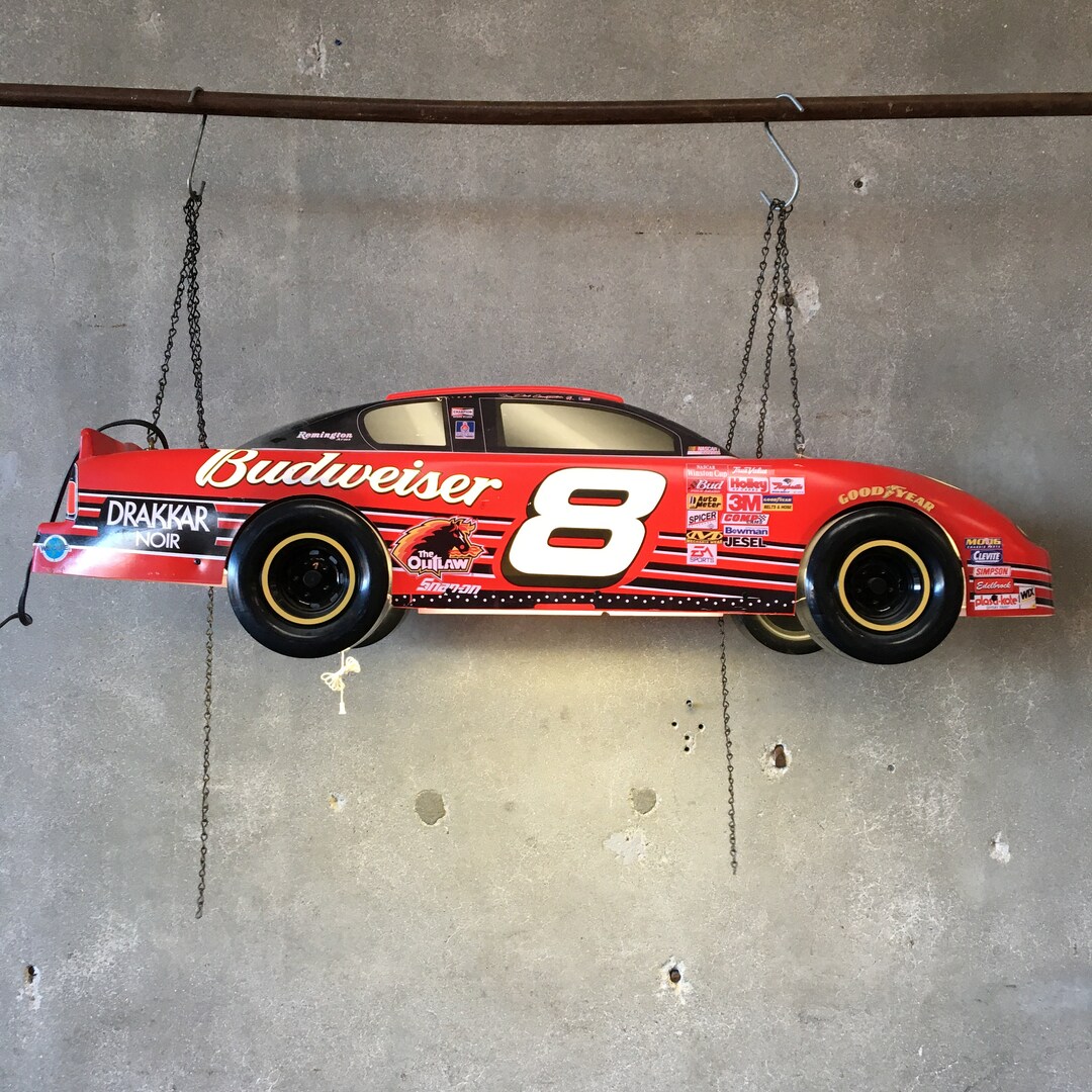 SALE Vintage Budweiser Dale Earnhardt Jr. Nascar Pool Table Light