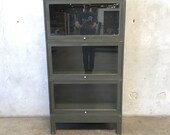 Vintage Industrial Metal Barrister Bookcase (UE8FXA) Please Email Us For a Shipping Quote. Shipping is Not Free.