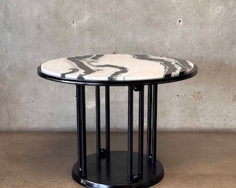 Josef Hoffmann Dining Table With Custom Quartz Top (GWHTXR) ***Ask for SHIPPING QUOTE***