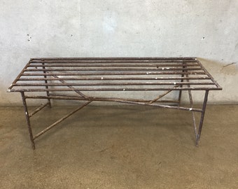 Mid Century Modern Metal Bench (VVDWLC) ***See Listing Details For Info On Shipping***