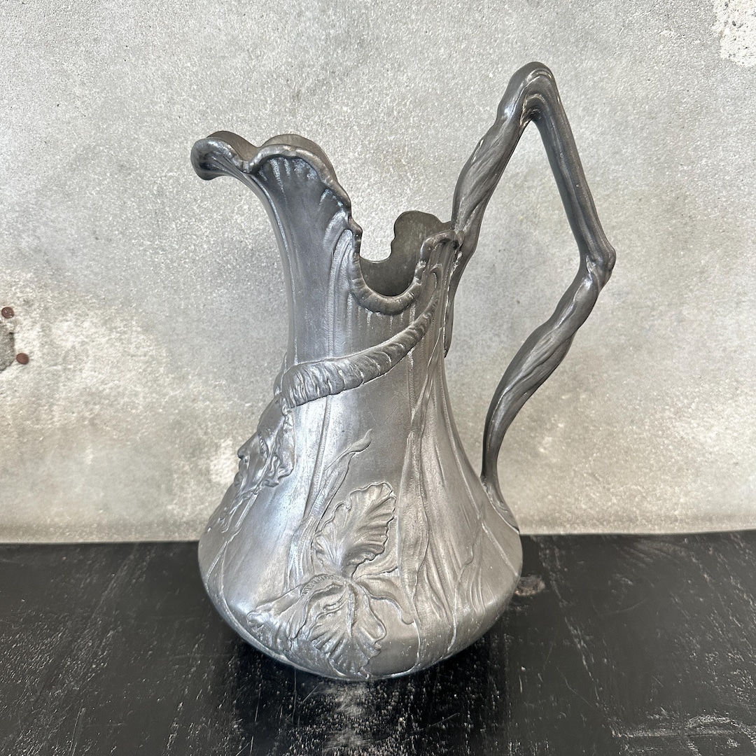 Kayserzinn Art Nouveau Pitcher With Devil Head (QXLT8A) ***ASK for