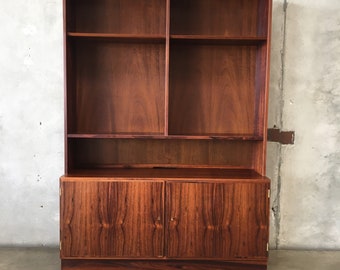 Danish Rosewood Credenza & Hutch By Poul Hundevad (ZJGC4R) ***See Listing Details For Info On Shipping***