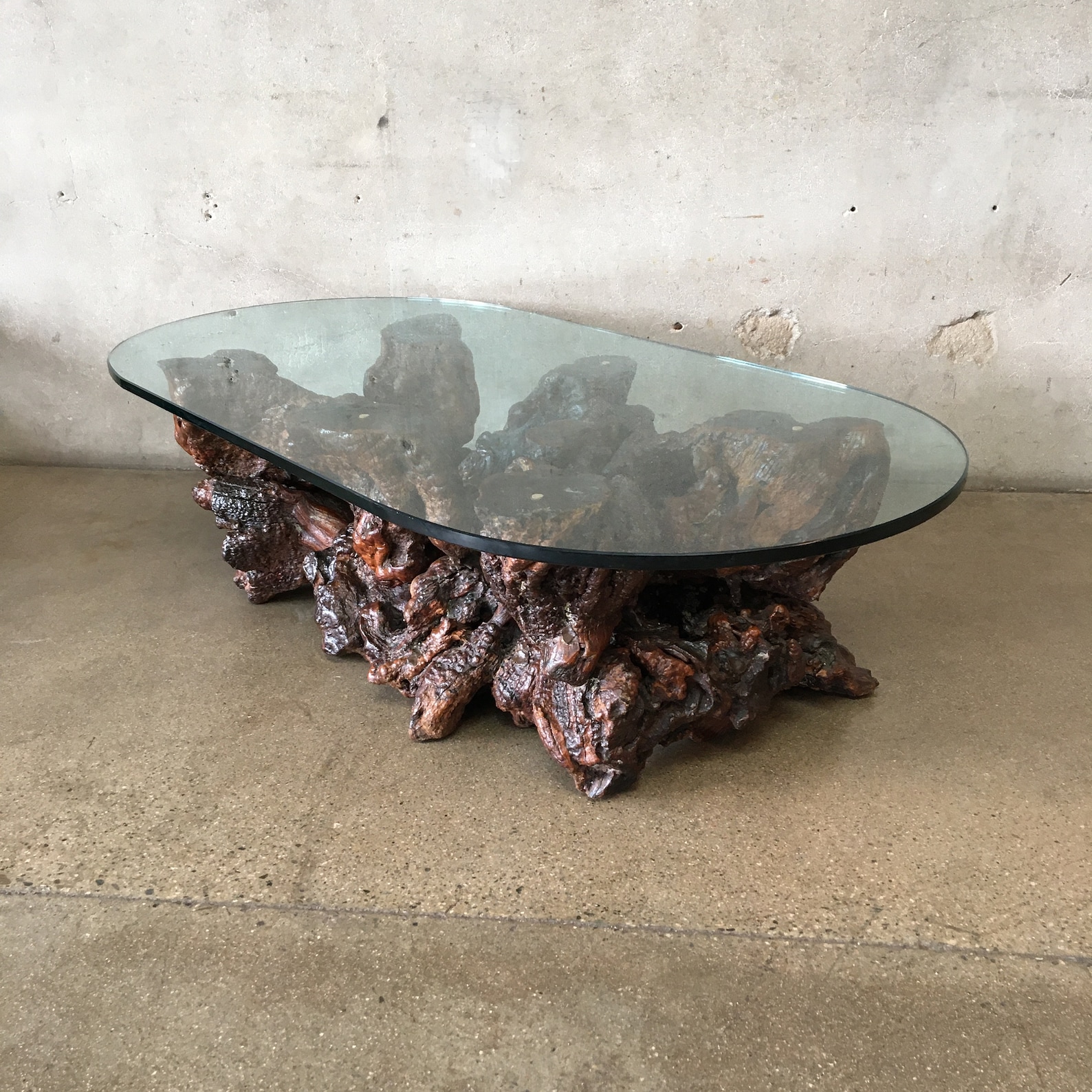 Mid Century Modern Burlwood Coffee Table 571VL8 Please Email - Etsy