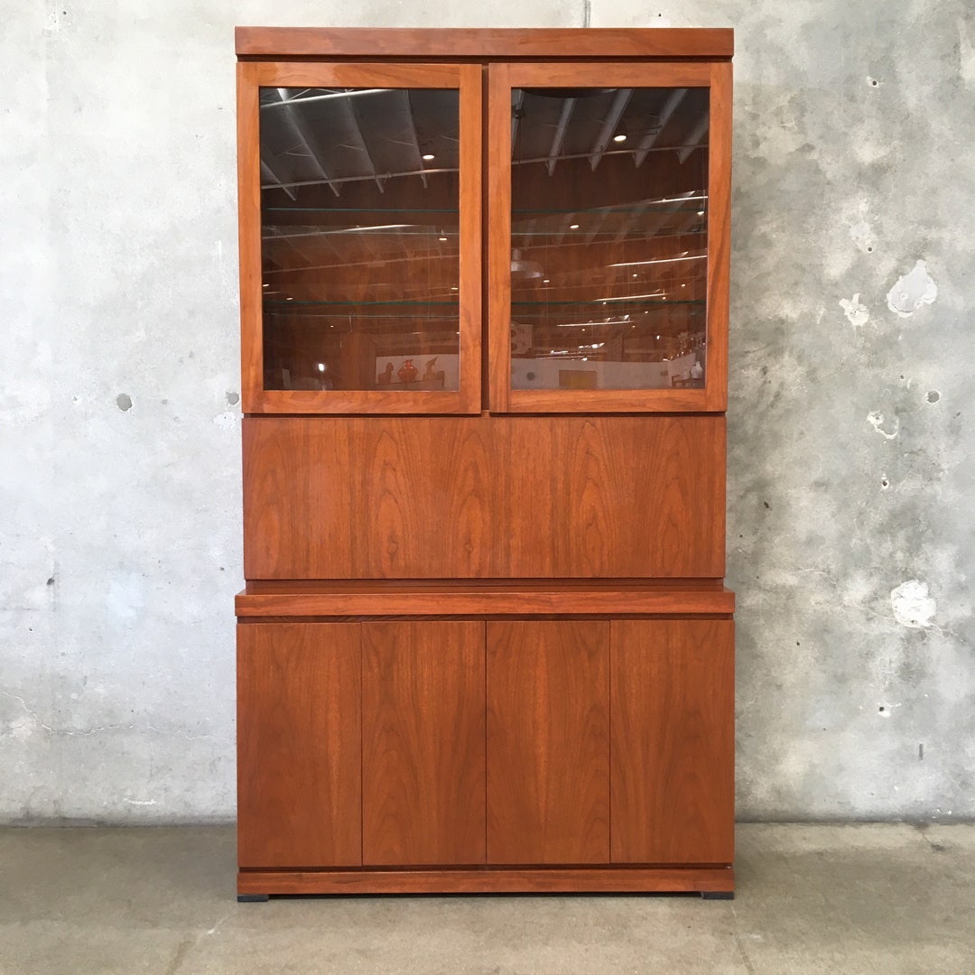 1970's MCM Tall in Walnut Veneer DFKL3X see Listing