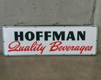 Vintage Hoffman Beverages Porcelain Signs (23EHD8)
