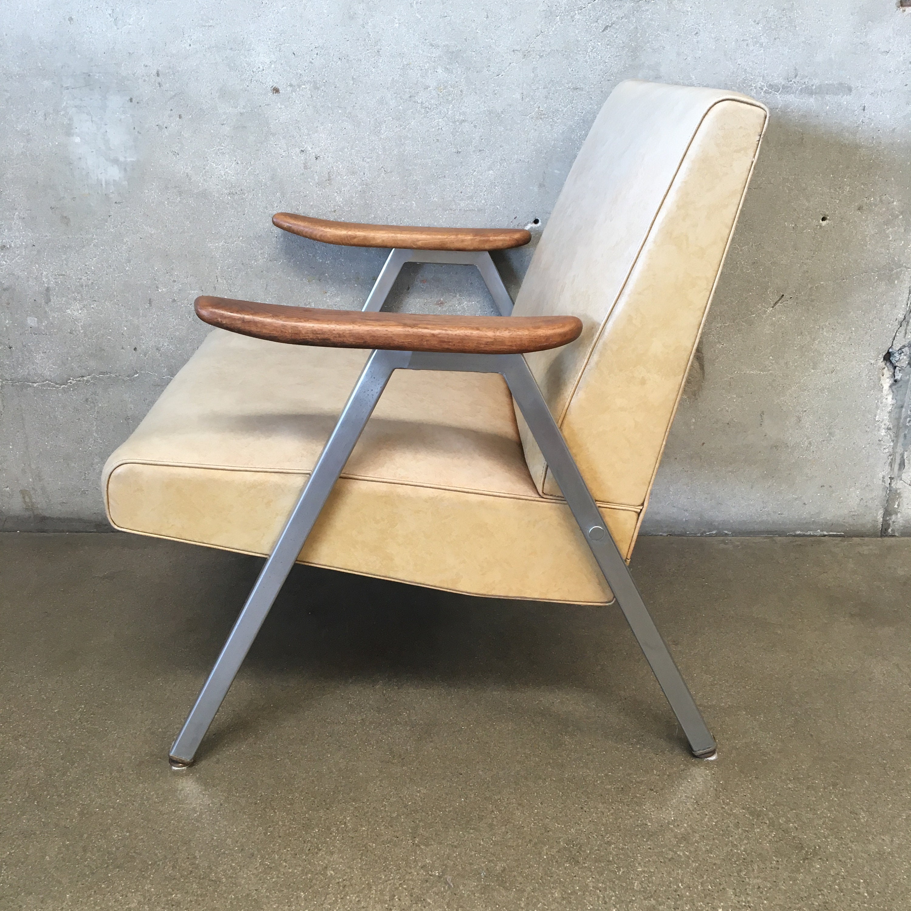 USA vintage ビィンテージスチールパイプ椅子　1940~1950年代 USA vintage ビィンテージスチールパイプ椅子 1940~1950年代 【公式通販】