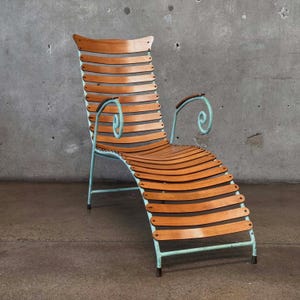 1950&#39;S French Deco Chaise Lounge Chair (FVQYQC) ***Ask for SHIPPING QUOTE***