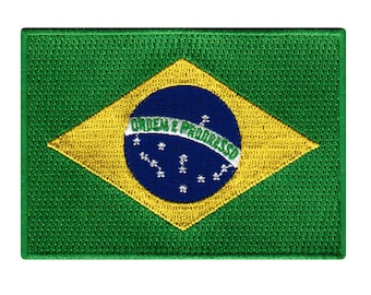Brazil Team Crest Iron on Screen Print Transfers for Fabrics