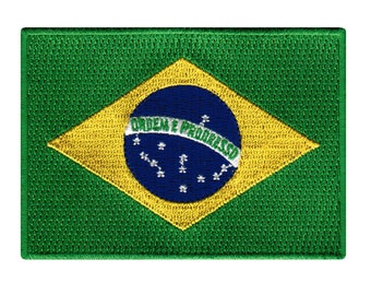 Brazil Team Crest Iron on Screen Print Transfers for Fabrics