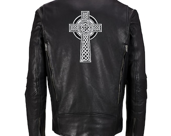 Aazon.co: Celtic Cross Large Iron-On Patch Green Ebroidered Relgious